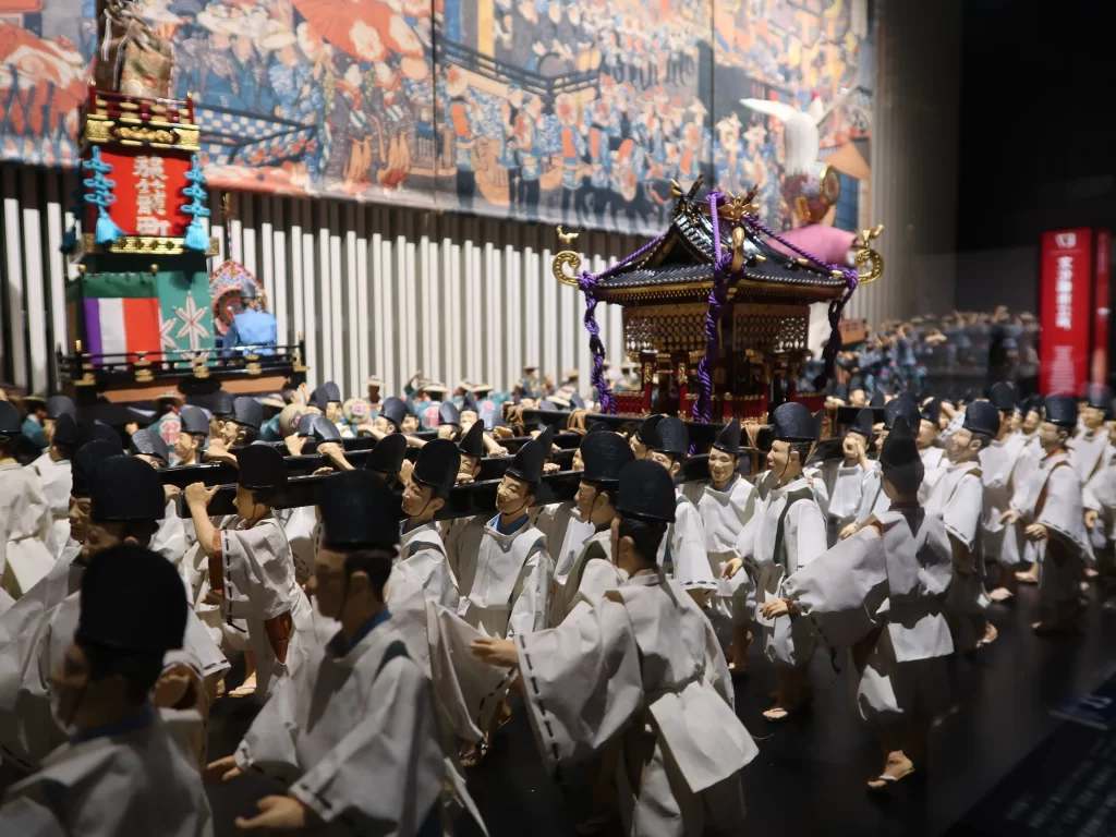 A diorama of the Kanda Myojin Festival