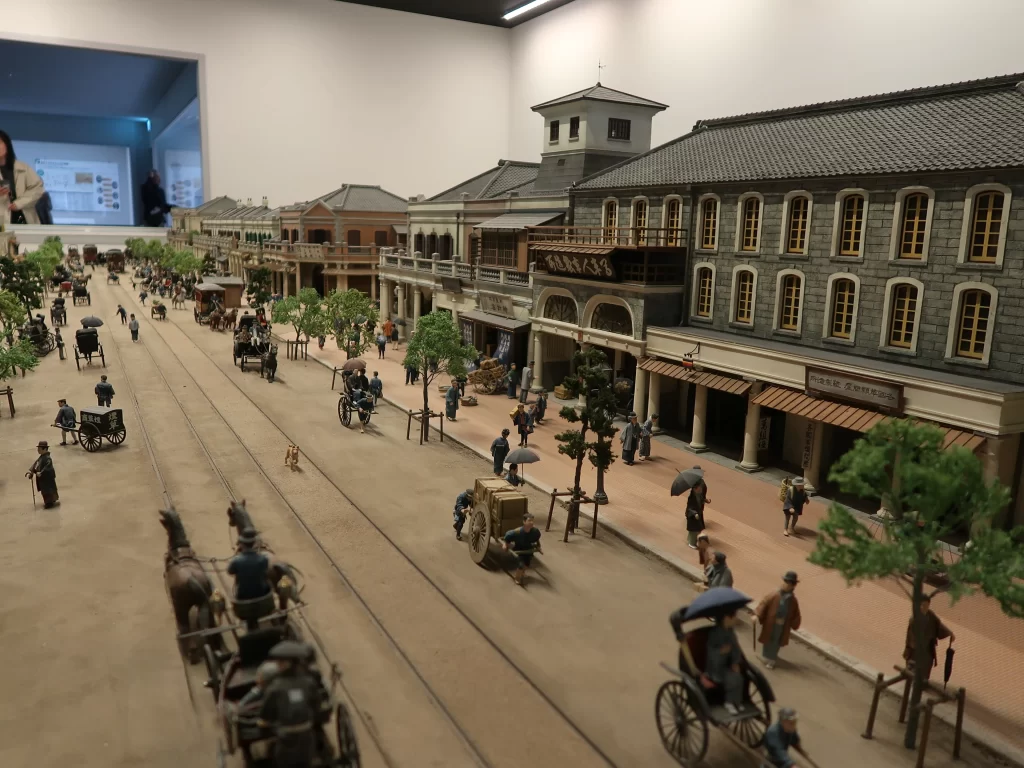 Ginza replica inside Edo Tokyo Museum